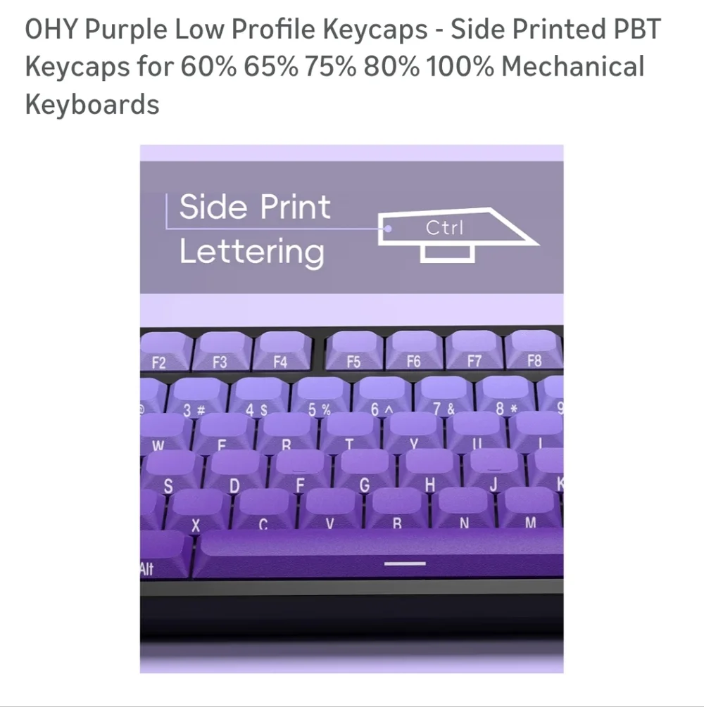 Purple Ombre Keycaps